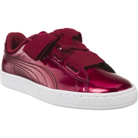 Puma Basket Heart Glam Jr 702 czerwone