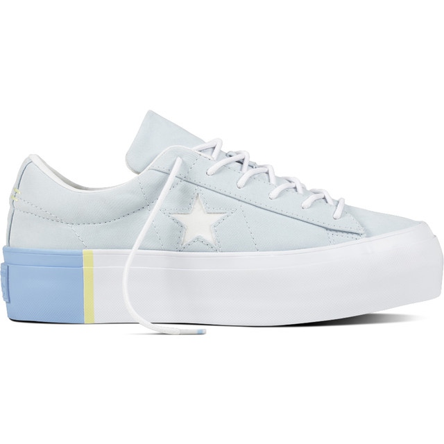 Converse 559903 One Star Platform niebieskie