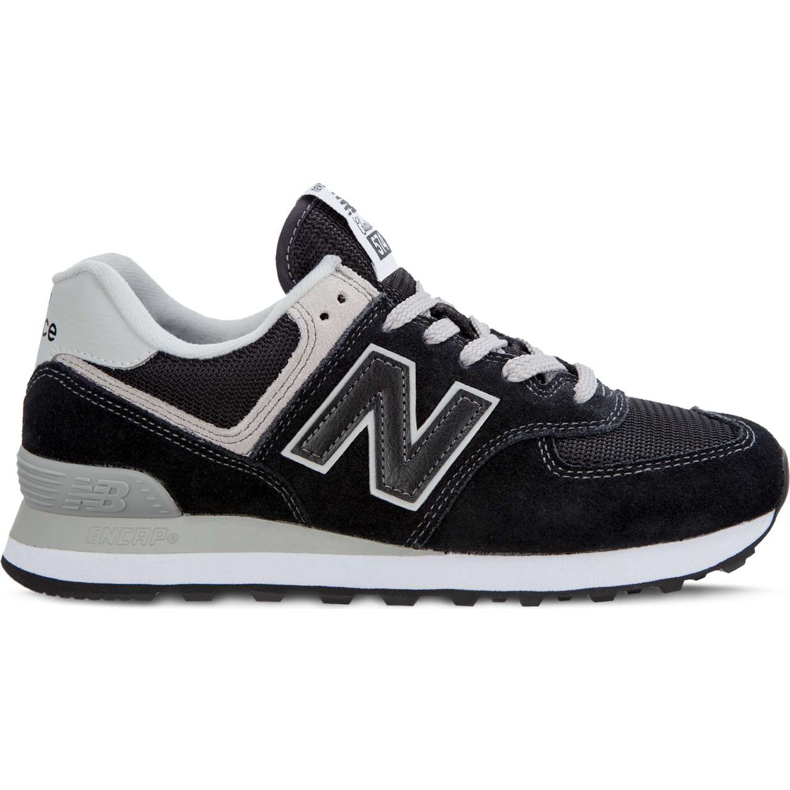 New Balance Wl574eb Black With White czarne