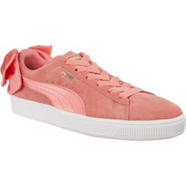 Puma Suede Bow Wn S Shell Pink Shell Pink różowe