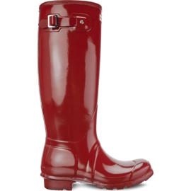Hunter Women's Original Tall Gloss Military Red czerwone