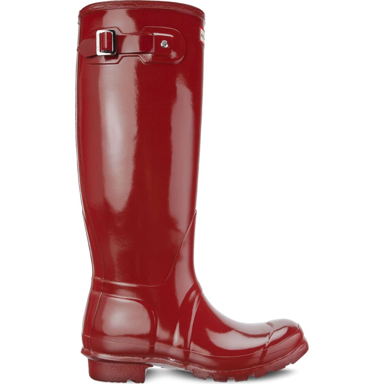Hunter Women's Original Tall Gloss Military Red czerwone