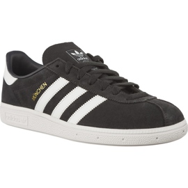 Adidas Munchen 322 Carbon FtwWht GoldMt białe czarne szare