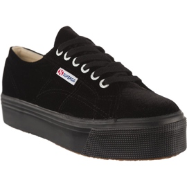 Superga 2790 Velvetw 999 czarne