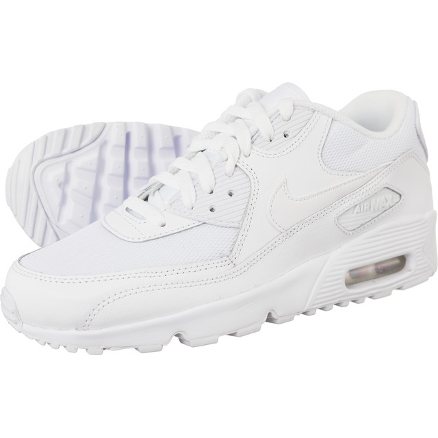 Nike Air Max 90 Mesh Gs 100 białe