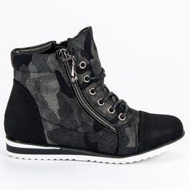 Vinceza Ocieplane Trampki Moro czarne