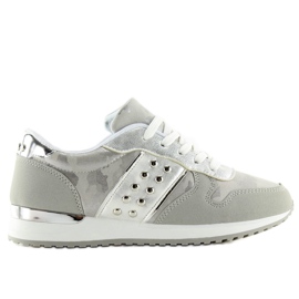 Buty sportowe moro szare 6234 Silver