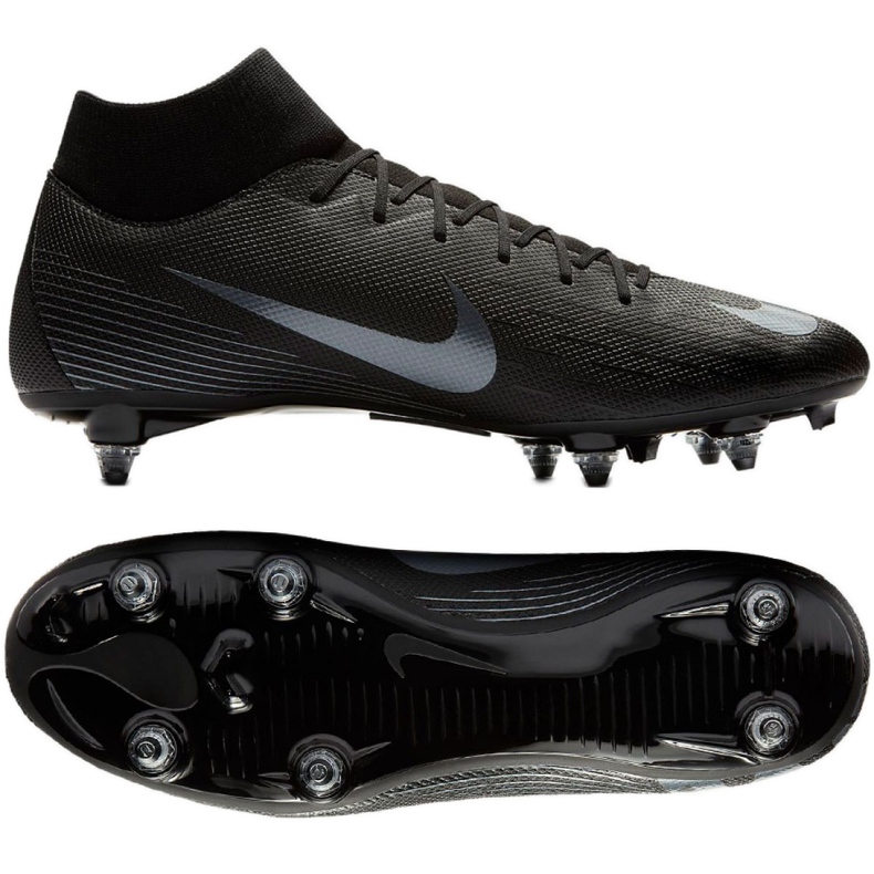 Buty piłkarskie Nike Mercurial Superfly 6 Academy Sg Pro M AH7364-001 czarne czarne