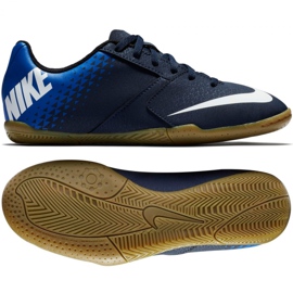 Buty halowe Nike Bombax Ic Jr 826487-414 granatowe granatowe