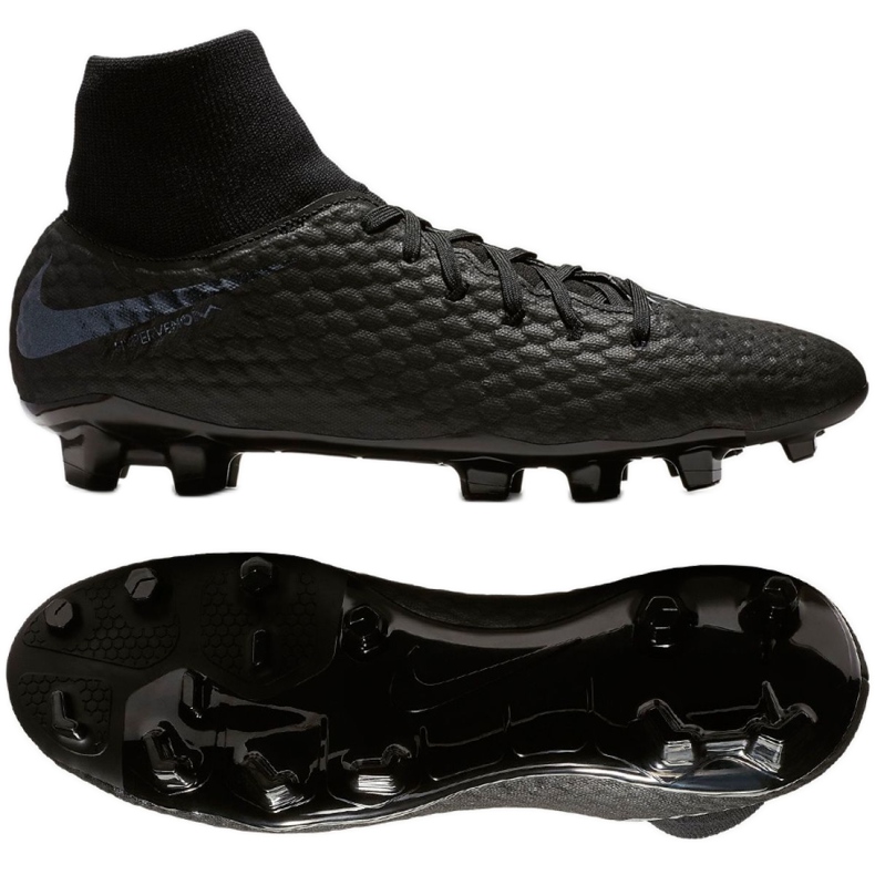 Buty piłkarskie Nike Hypervenom 3 Academy Df Fg M AQ9217-001 czarne czarne