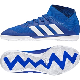 Buty piłkarskie adidas Nemeziz Tango 18.3 IN Jr DB2374 niebieskie niebieskie
