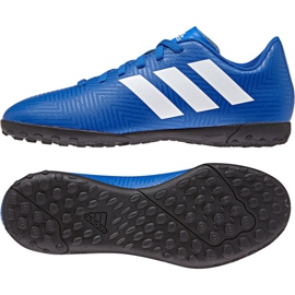 Buty piłkarskie adidas Nemeziz Tango 18.4 Tf Jr DB2381 wielokolorowe niebieskie