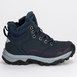 Ax Boxing Ocieplane traperki na suwak niebieskie