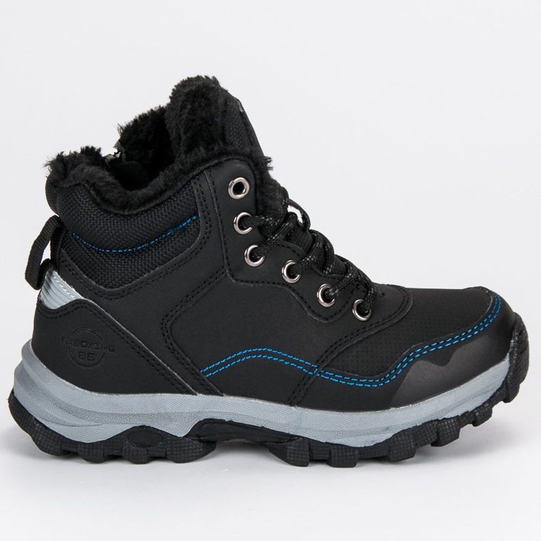 Ax Boxing Ocieplane traperki na suwak czarne