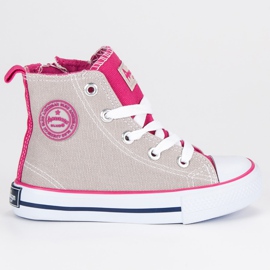 American Club Trampki Nad Kostkę American szare