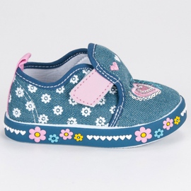 American Club Modne trampki american niebieskie