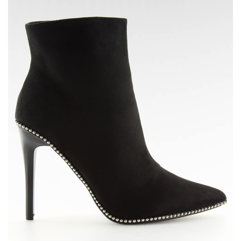 Botki na szpilce czarne ZY153 black