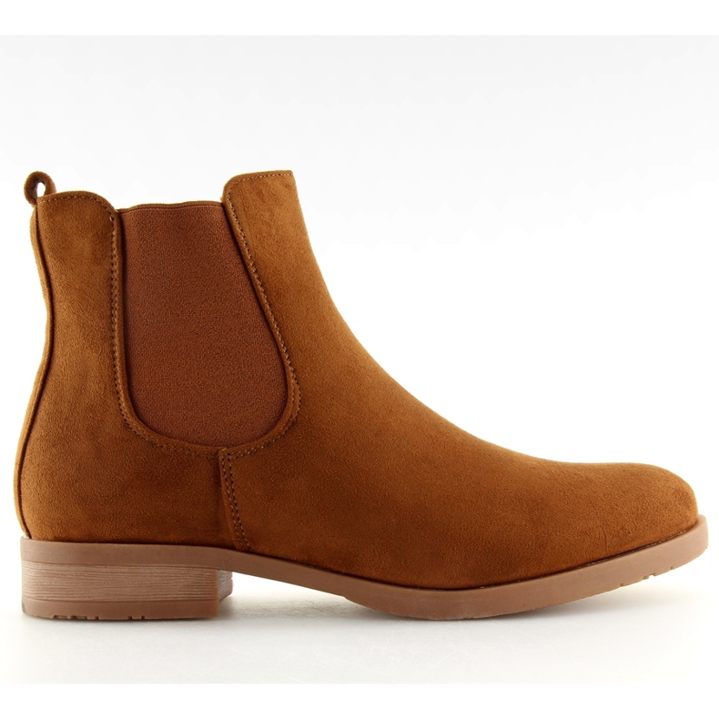 Sztyblety damskie zamszowe camel NC721 camel brązowe