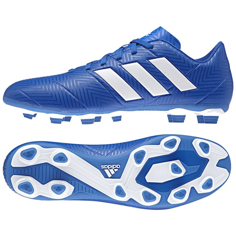 Buty piłkarskie adidas Nemeziz 18.4 FxG M DB2115 niebieskie wielokolorowe