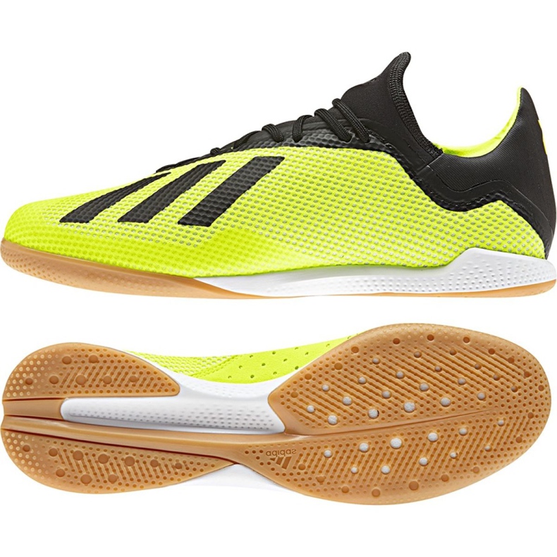 Buty piłkarskie adidas X Tango 18.3 In M DB2441 żółte żółte