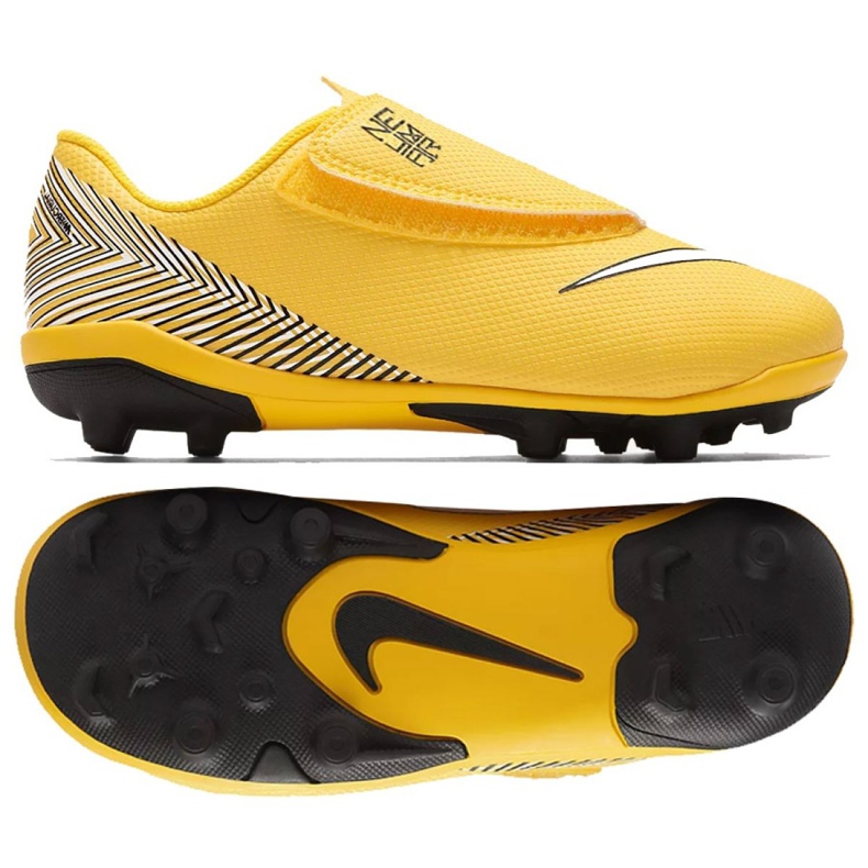 Buty piłkarskie Nike Mercurial Vapor 12 (V) Ps Neymar FG/MG Jr AO2897-710 żółte żółte