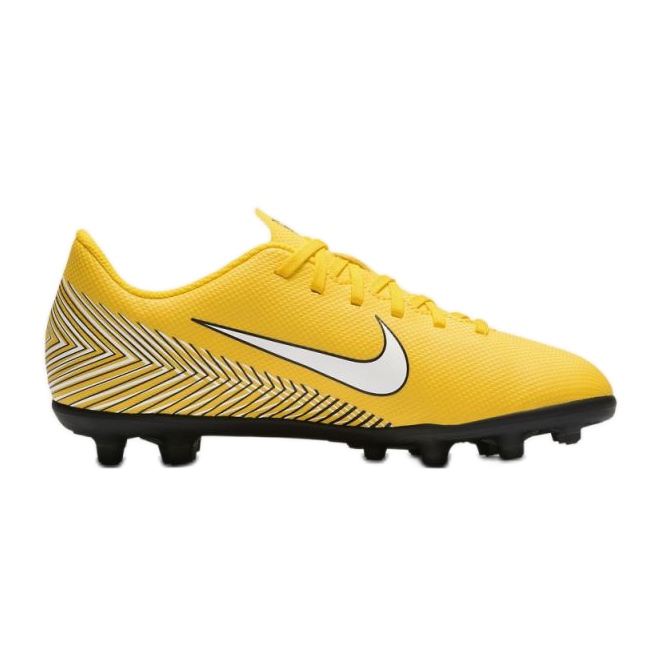 Buty piłkarskie Nike Mercurial Vapor 12 Club Neymar Mg Jr AO9472-710 żółte wielokolorowe