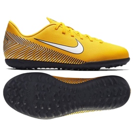 Buty piłkarskie Nike Mercurial Vapor 12 Club Neymar Tf Jr AO9478-710 żółte żółte