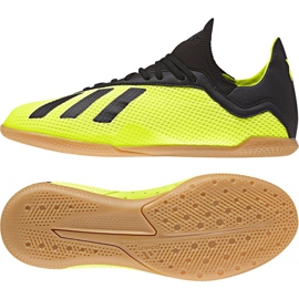 Buty halowe adidas X Tango 18.3 In Jr DB2426 żółte żółte