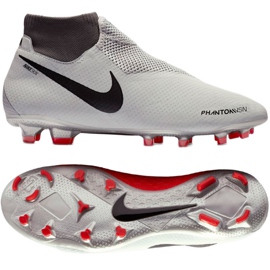 Buty piłkarskie Nike Phantom Vsn Pro Df Fg AO3266-060 białe szare