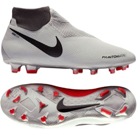 Buty piłkarskie Nike Phantom Vsn Pro Df Fg AO3266-060 szare białe