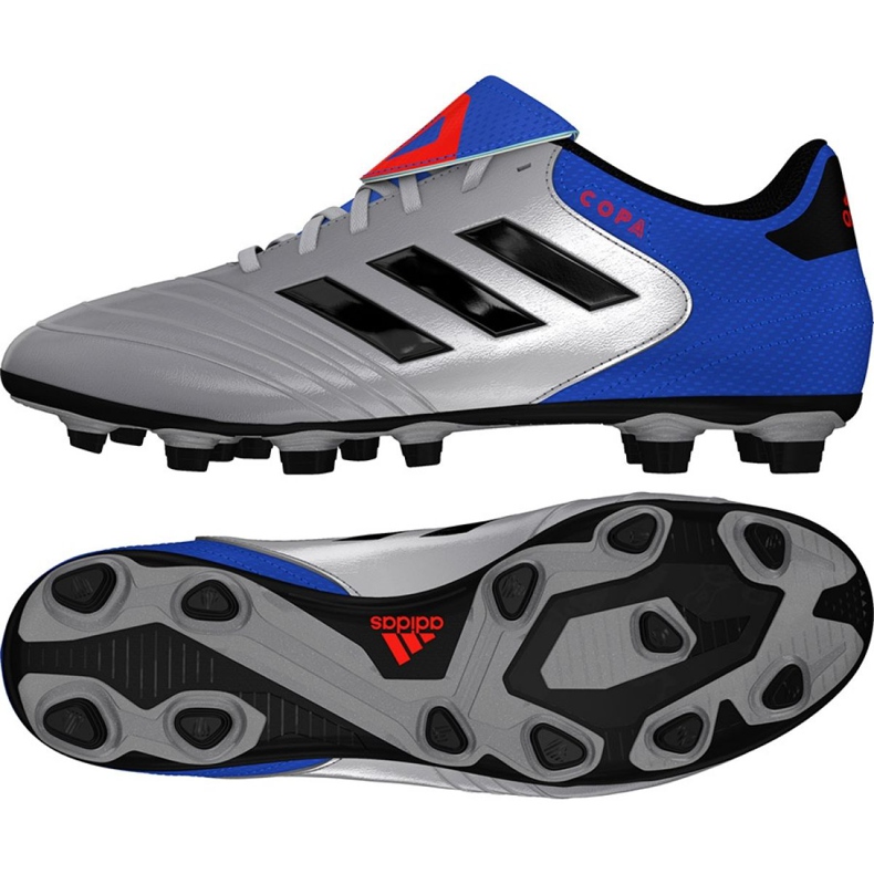 Buty piłkarskie adidas Copa 18.4 FxG M DB2458 srebrny szare