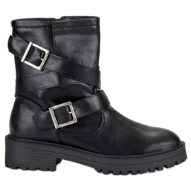 Corina Casualowe Workery Damskie czarne