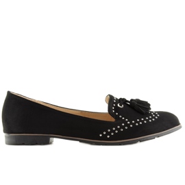 Mokasyny damskie czarne 22-05 Black