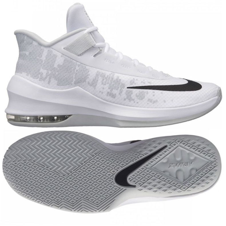 Buty koszykarskie Nike Air Max Infuriate 2 Mid M AA7066-100 białe białe