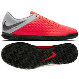 Buty halowe Nike Hypervenom PhantomX 3 Club Ic Jr AJ3789-600 czerwone wielokolorowe