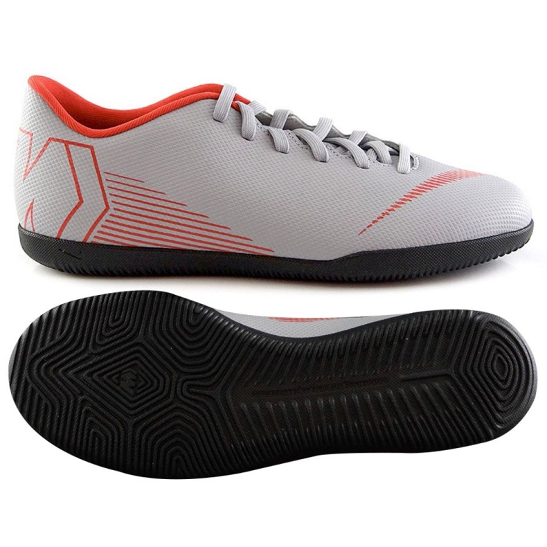 Buty halowe Nike Mercurial Vapor 12 Club Ic M AH7385-060 szare szare
