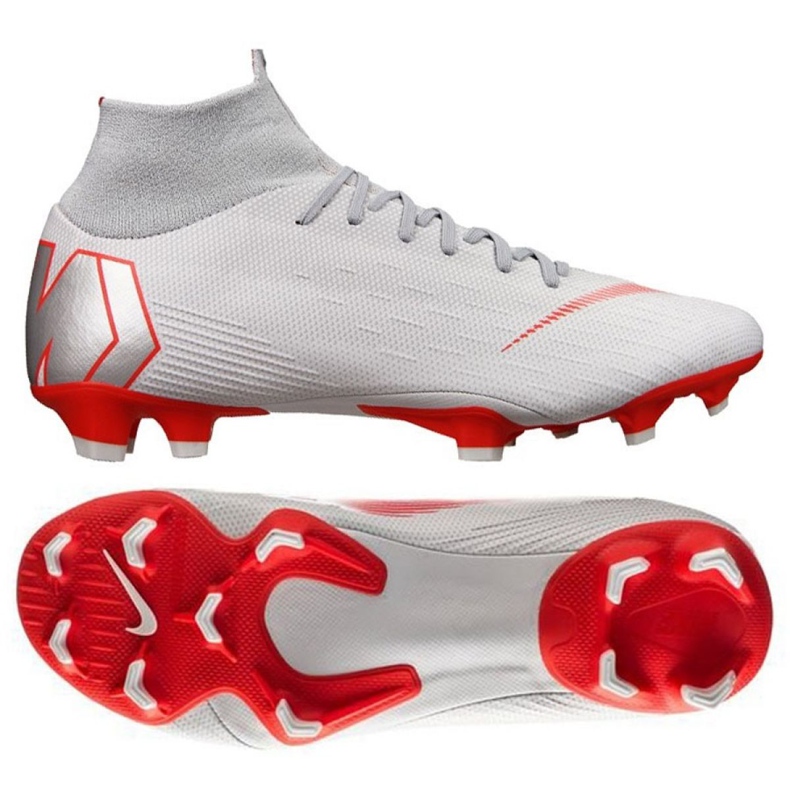 Buty piłkarskie Nike Mercurial Superfly 6 Pro Fg M AH7368-060 białe białe