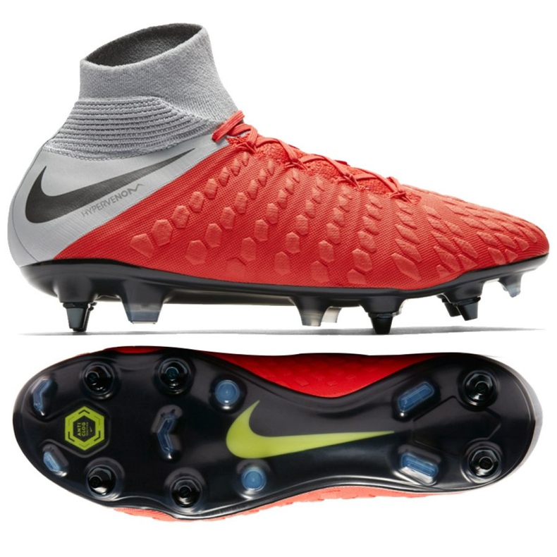 Buty piłkarskie Nike Hypervenom 3 Elite Df Sg Pro Ac M AJ3812-600 czerwone czerwone