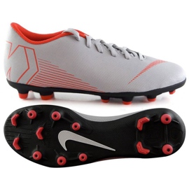Buty piłkarskie Nike Mercurial Vapor 12 Club Gs Mg Jr AH7350-060 wielokolorowe białe