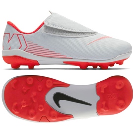 Buty piłkarskie Nike Mercurial Vapor 12 Club Ps V Mg Jr AH7351-060 wielokolorowe białe