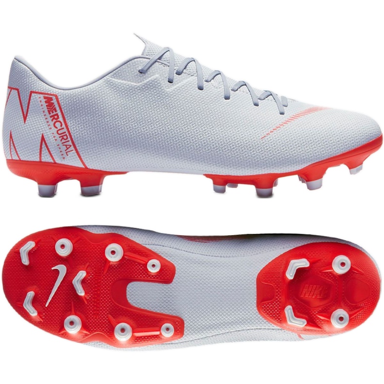 Buty piłkarskie Nike Mercurial Vapor 12 Academy Fg M AH7375-060 białe białe