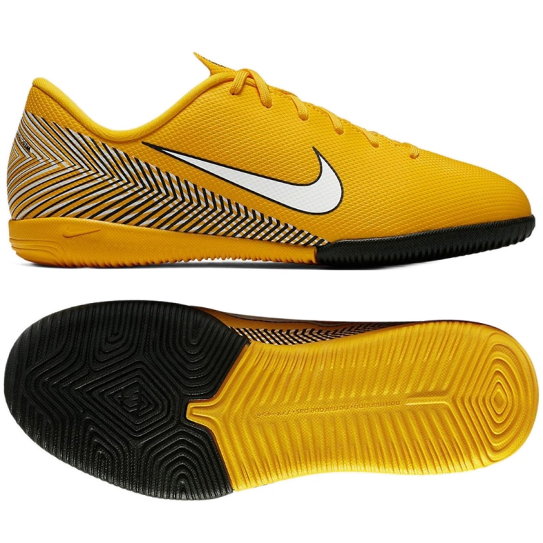 Buty halowe Nike Mercurial Vapor 12 Academy Neymar Ic Jr AO9474-710 żółte żółte