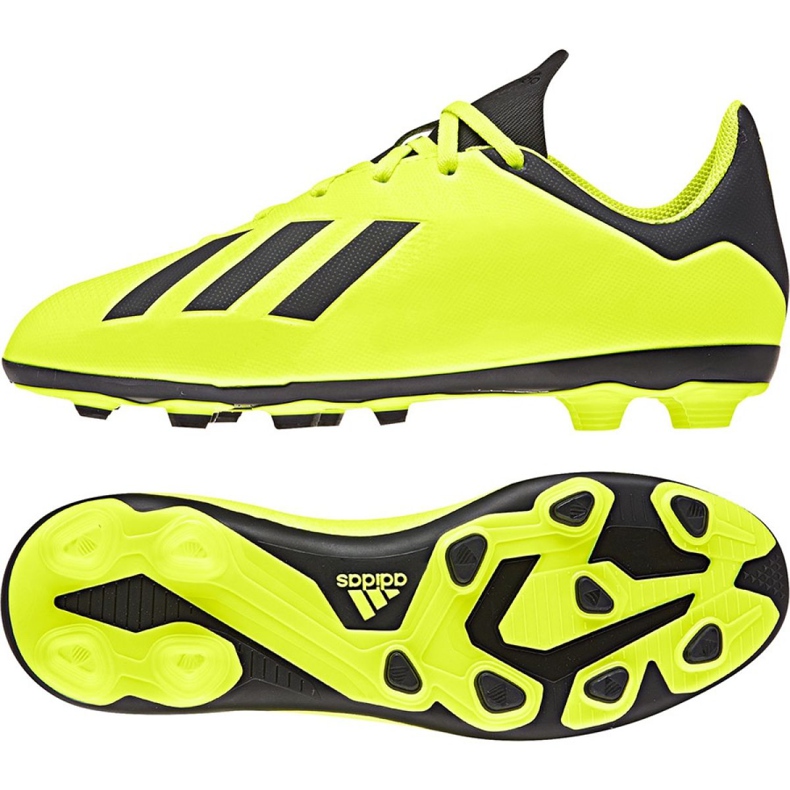 Buty piłkarskie adidas X 18.4 FxG Jr DB2420 żółte żółte