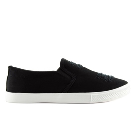 Trampki slip-on czarne BL126P Black