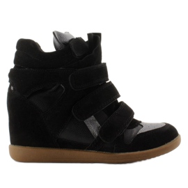 Sneakersy zamszowe 6040 Black czarne