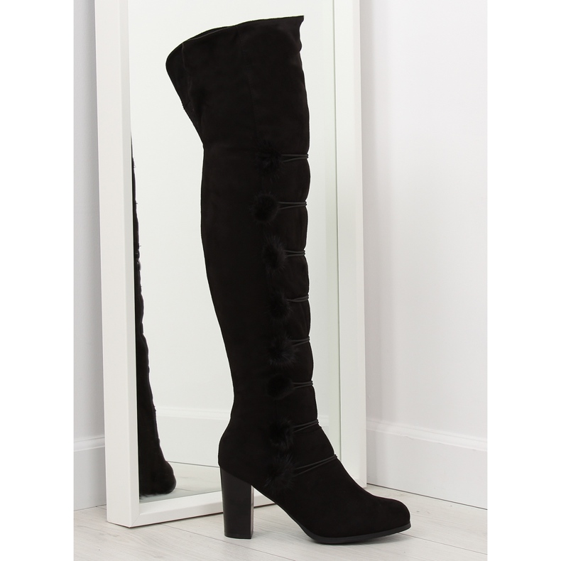 Kozaki muszkieterki czarne FC-H115 Black