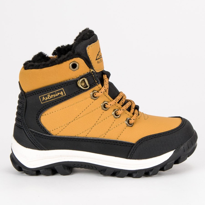 Ax Boxing Ciepłe obuwie nad kostkę żółte