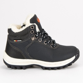 Ax Boxing Zimowe obuwie na suwak niebieskie