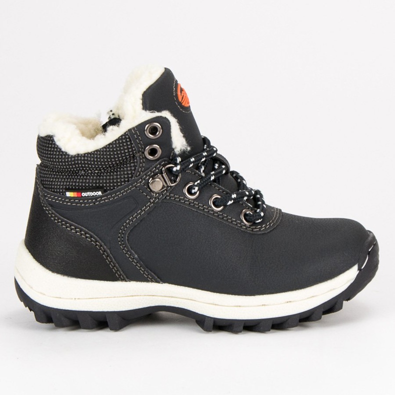 Ax Boxing Zimowe obuwie na suwak niebieskie