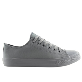 Trampki damskie monocolour szare NB176 Grey